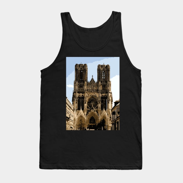 Celebrating Notre Dame I Church Paris France Travel Tank Top by Art by Ergate